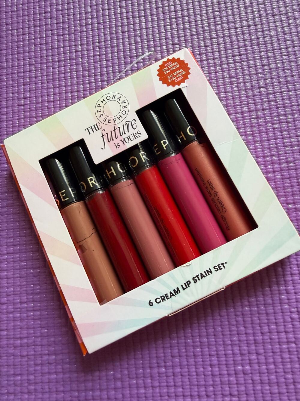 New Sephora Collection 6 Cream Lip Stain Set Limited Edition Discontinued Shades